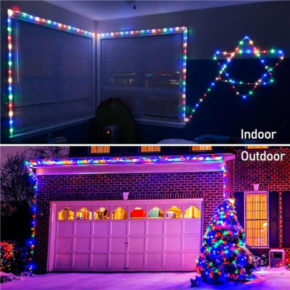 Battery Rope Lights Outdoor 200 LED Waterproof String Lights with Remote - Picture 5 of 7